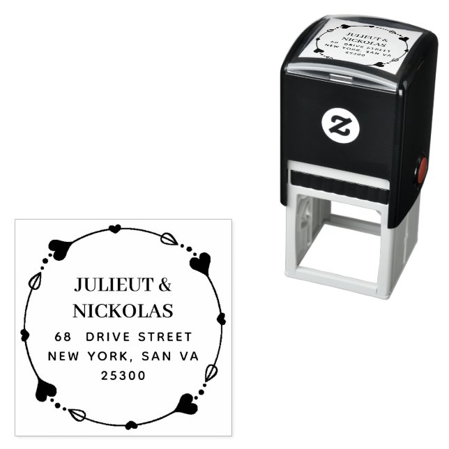 Create Your Own Modern Round  Self-inking Stamp (In Situ)