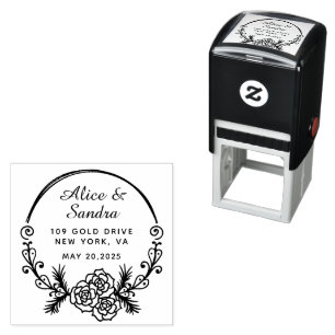 Create Your Own Modern Round  Self-inking Stamp