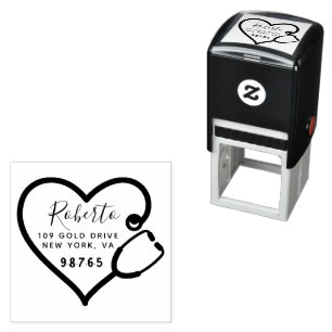 Create Your Own Modern Round  Self-inking Stamp