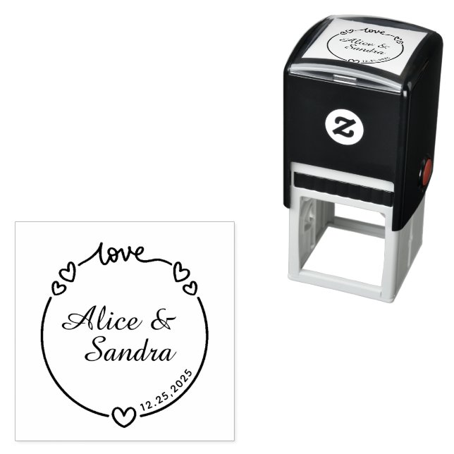 Create Your Own Modern Round  Self-inking Stamp (In Situ)