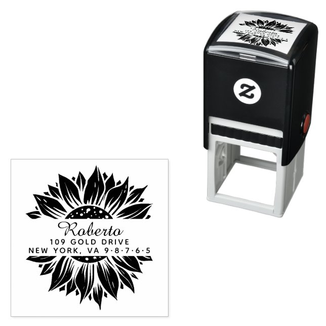 Create Your Own Modern Round  Self-inking Stamp (In Situ)