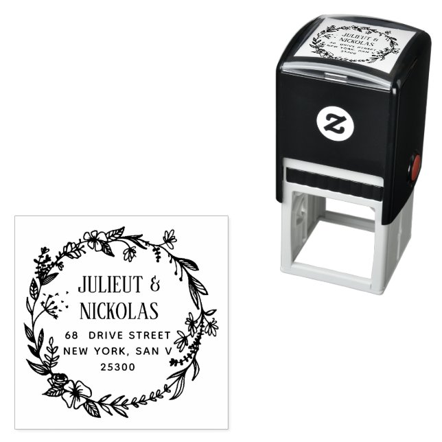 Create Your Own Modern Round  Self-inking Stamp (In Situ)