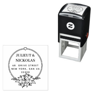 Create Your Own Modern Round  Self-inking Stamp