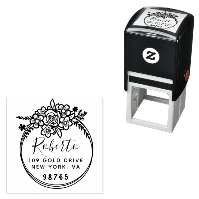Create Your Own Modern Round  Self-inking Stamp (In Situ)