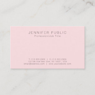 Create Your Own Modern Simple Beautiful Plain Luxe Business Card