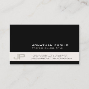 Create Your Own Modern Stylish Colours Monogram Business Card