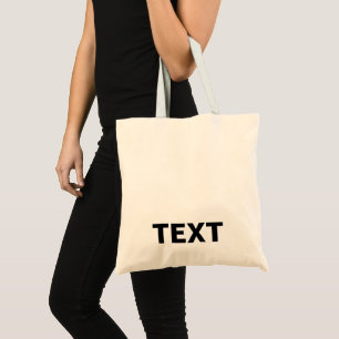 Create Your Own Modern Stylish Minimalist Template Tote Bag