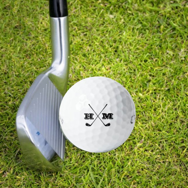 Create Your Own Monogram Golf Theme Golf Balls (Creator Uploaded)