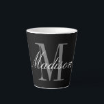 Create Your Own Monogram Initial Name Latte Mug<br><div class="desc">Create Your Own Monogram Initial Name Latte Mug for self or as a gift for family or friends. Easily add the name of yourself or that of a loved one to make a memorable birthday,  Christmas or graduation gift for mum,  grandma,  sister,  daughter,  niece or friend.</div>