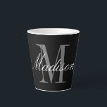 Create Your Own Monogram Initial Name Latte Mug<br><div class="desc">Create Your Own Monogram Initial Name Latte Mug for self or as a gift for family or friends. Easily add the name of yourself or that of a loved one to make a memorable birthday,  Christmas or graduation gift for mum,  grandma,  sister,  daughter,  niece or friend.</div>