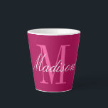 Create Your Own Monogram Initial Name Latte Mug<br><div class="desc">Create Your Own Monogram Initial Name Latte Mug for self or as a gift for family or friends. Easily add the name of yourself or that of a loved one to make a memorable birthday,  Christmas or graduation gift for mum,  grandma,  sister,  daughter,  niece or friend.</div>