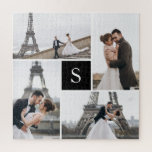 Create Your Own Monogrammed 4-Photo Collage Jigsaw Puzzle<br><div class="desc">Add your photos and custom monogram for a special one of a kind design.</div>