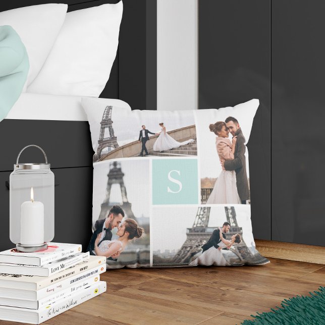 Create Your Own Monogrammed 5-Photo Gallery Cushion (Creator Uploaded)