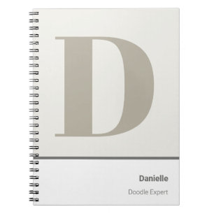 Create Your Own Monogrammed Sketchbook Notebook