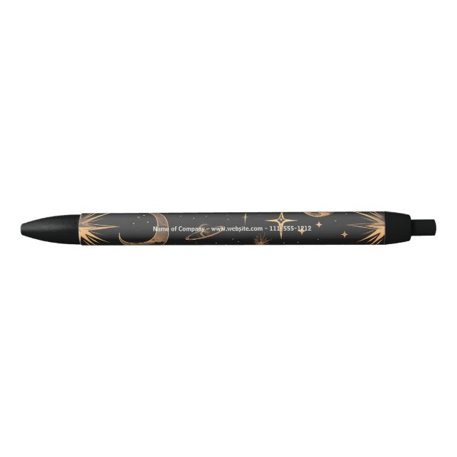 Create Your Own Moons & Planets Celestial Black Ink Pen (Front)