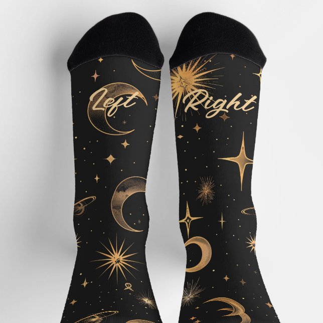 Create Your Own Moons & Planets Celestial Socks (Top)
