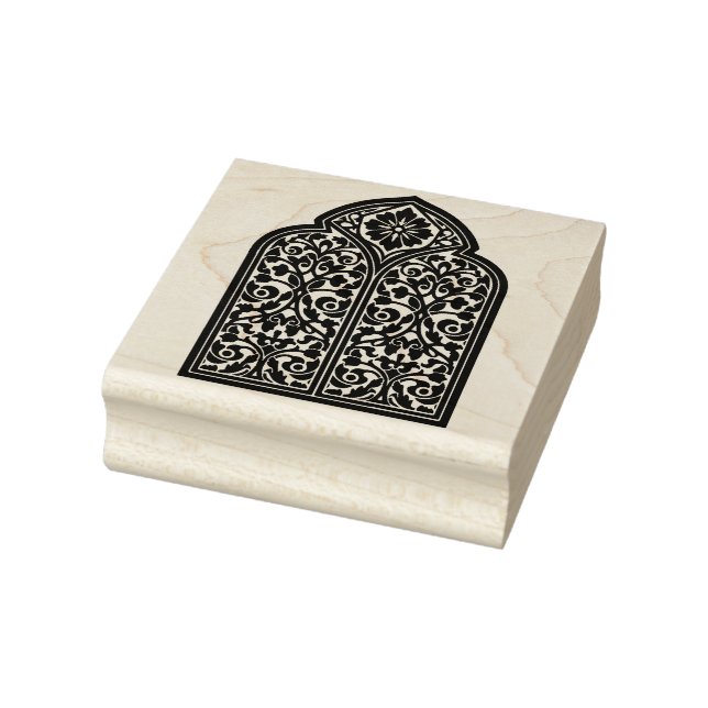 Create Your Own Moroccan Style Floral Arch Rubber Stamp (Stamp)