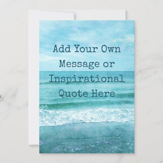 Create Your Own Motivational Inspirational Quote (Front)