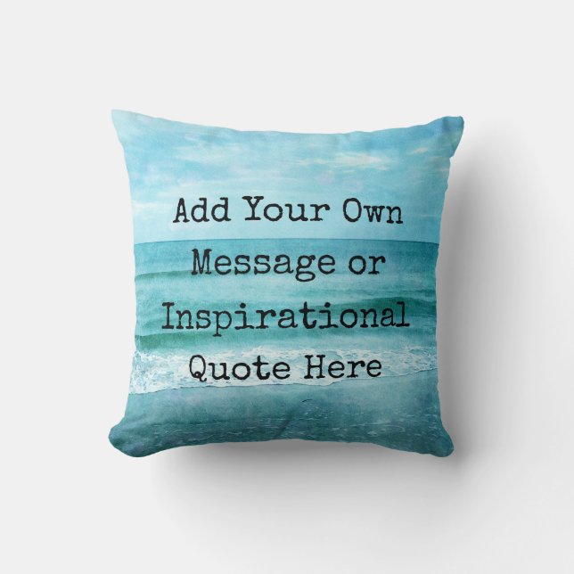Create Your Own Motivational Inspirational Quote Cushion (Front)