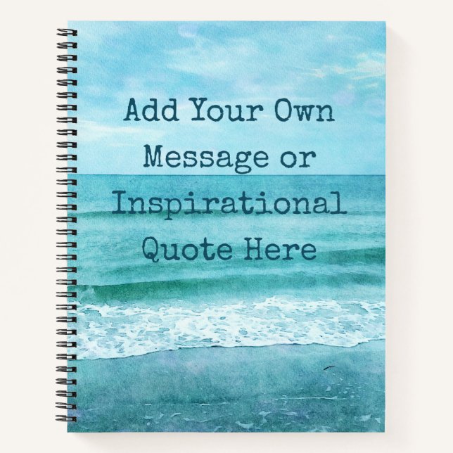 Create Your Own Motivational Inspirational Quote Notebook (Front)