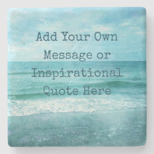 Create Your Own Motivational Inspirational Quote Stone Coaster