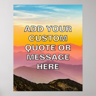 Create Your Own Motivational Quote Poster