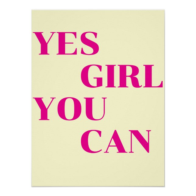 Create Your Own Motivational Quote Wall Poster (Front)