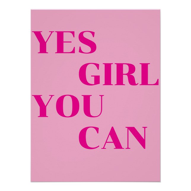 Create Your Own Motivational Quote Wall Poster (Front)