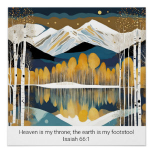 Create Your Own Mountain Quote Scripture  Poster