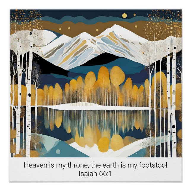 Create Your Own Mountain Quote Scripture  Poster (Front)