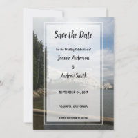 Create your own mountain wedding Save the Date