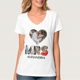 Create your own Mr and Mrs photo Matching couple T-Shirt