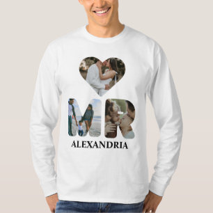 Create your own Mr and Mrs photo Matching couple T-Shirt