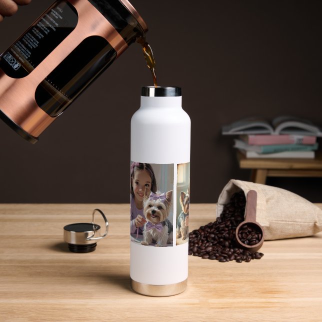 Create Your Own Mug of Beautiful Memories Water Bottle (Coffee (Rotated))
