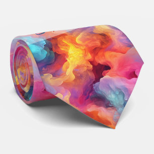 Create Your Own Multicolored Alcohol Ink Plumes Tie