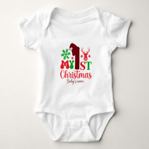 Create Your Own My First Christmas Baby Bodysuit
