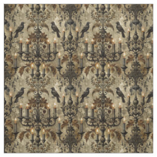 Create Your Own Mysterious Gothic Ravens Fabric