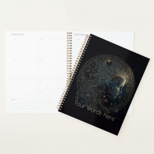 Create Your Own Mystical Astrology Aquarius Zodiac Planner