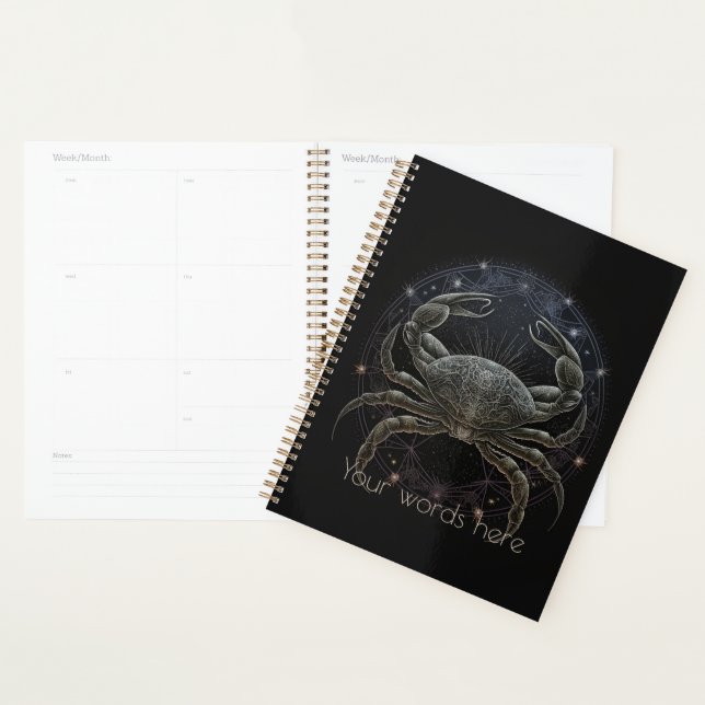 Create Your Own Mystical Astrology Cancer Zodiac Planner (Display)