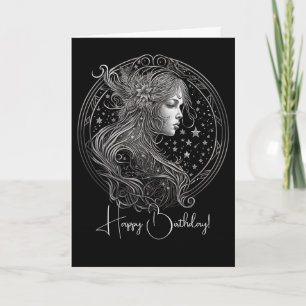 Create Your Own Mystical Astrology Virgo Zodiac Holiday Card
