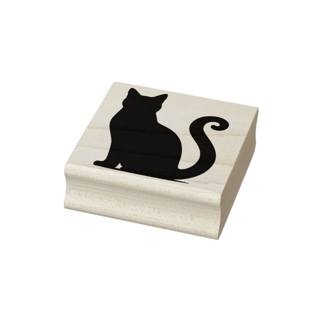 Create Your Own Mystical Black Cat Kitten Rubber Stamp (Stamp)