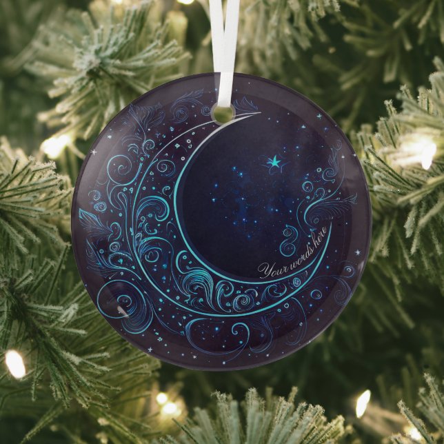 Create Your Own Mystical Blue Moon Glass Tree Decoration (Insitu)