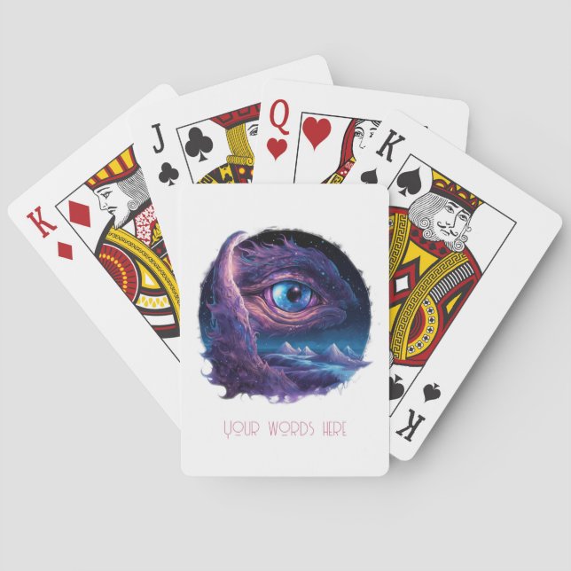 Create Your Own Mystical Dragon's Eye Playing Cards (Back)
