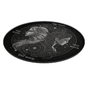 Create Your Own Mystical Gemini Glass Altar Board