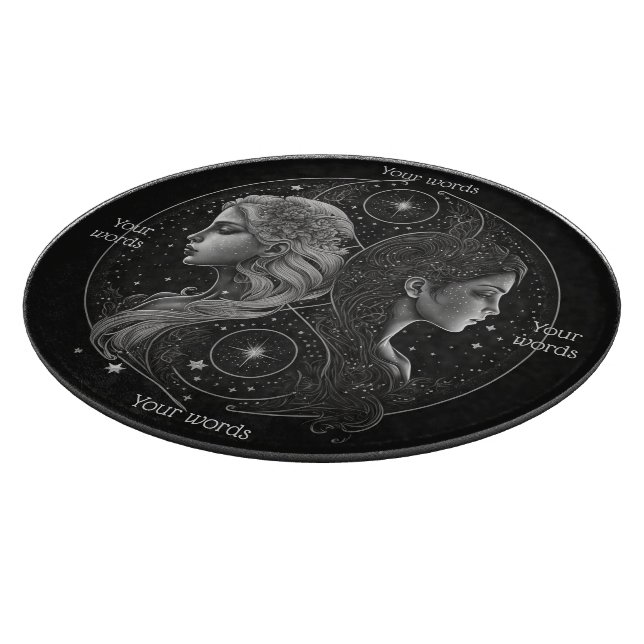 Create Your Own Mystical Gemini Glass Altar Board (Corner)