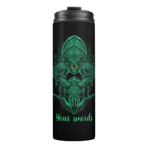 Create Your Own Mystical Goat Skull Thermal Tumbler