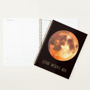 Create Your Own Mystical Orange Moon Planner