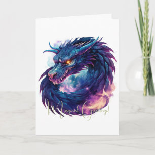 Create Your Own Mystical Purple Dragon Card