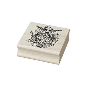 Create Your Own Mystical Wood Nymph Tree Spirit Rubber Stamp