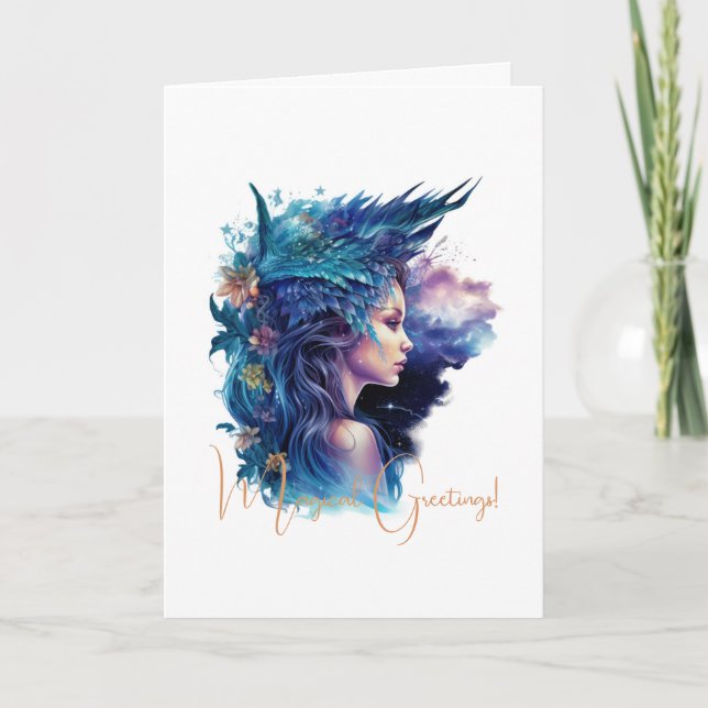 Create Your Own Mythical Amphitrite Nymph Card (Front)
